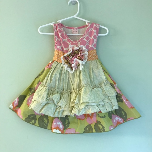 Giggle Moon Other - Giggle Moon Apron Patchwork Dress